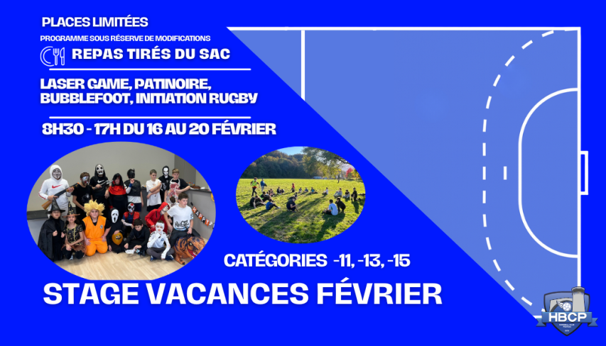 Stage Vacances Février